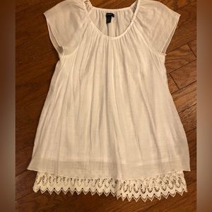Alfani White Lace Top